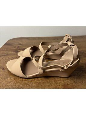 DREAM PAIRS Women's Ankle Strap Low Wedge Sandals Open Toe Casual Size 10